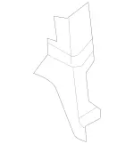 22368915009L15 - Body: Side Trim for Mercedes-Benz Image