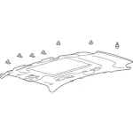 FJ5Z7851916BA - Body: Headliner for Ford Image