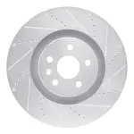 63146029R - : DFC Brake Rotor - Drilled and Slotted - Silver for DYNAMIC FRICTION Image