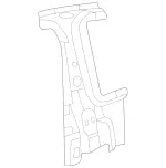2046303911 - Side Walls: B-Pillar for Mercedes-Benz: C250, C350, C63 AMG Image