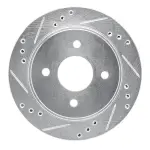63156014L - : DFC Brake Rotor - Drilled and Slotted - Silver for DYNAMIC FRICTION Image