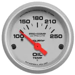 4347 - : GAUGE, OIL TEMP, 2 1/16", 100-250?F, ELECTRIC, ULTRA-LITE for AutoMeter Image