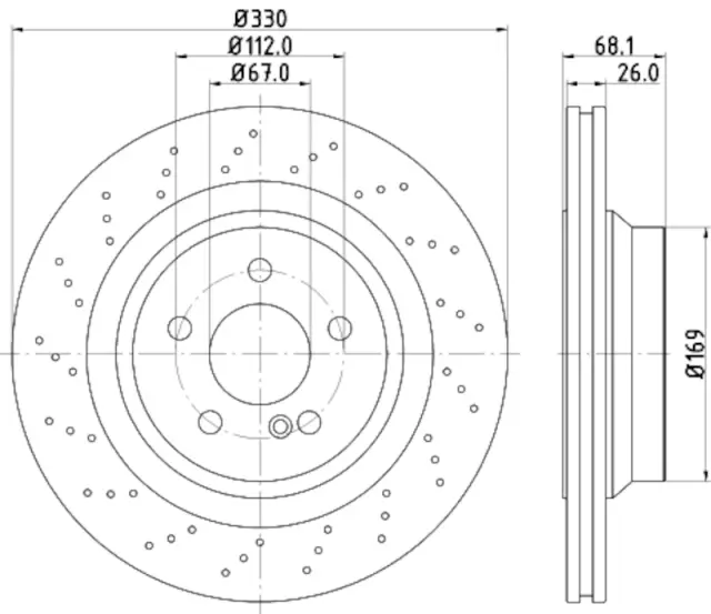 355126402 - : Disc Brake Rotor for Hella Pagid Image