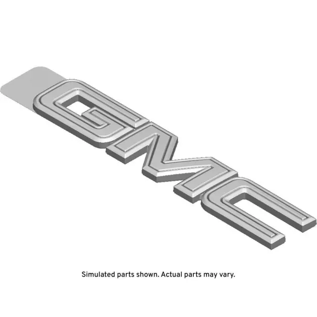 84943134 - Body: Tailgate Emblem for GMC: Hummer EV Pickup, Hummer EV SUV Image
