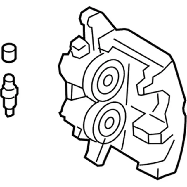 FR3Z2B121H - : Caliper Assembly Brake Less Pad for Ford Image