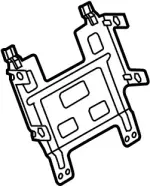 280551CA1A - Body: Display Unit Bracket for INFINITI: FX35, FX37, FX50, QX70 Image