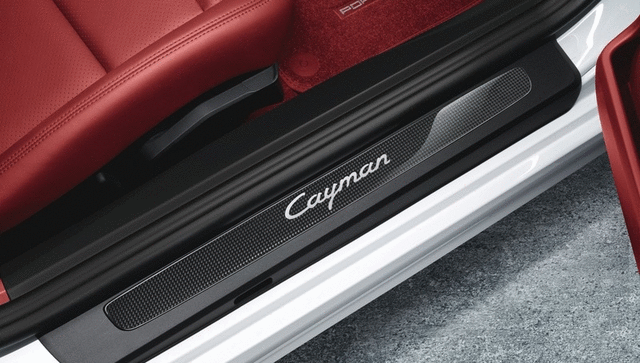 98104480023 - : Door Entry Guards In Carbon for Porsche: 718 Cayman, Cayman Image