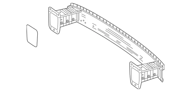 1186100000 - Substructure: Rear Crossmember for Mercedes-Benz: CLA250, CLA35 AMG, CLA45 AMG, CLA45 AMG S Image image