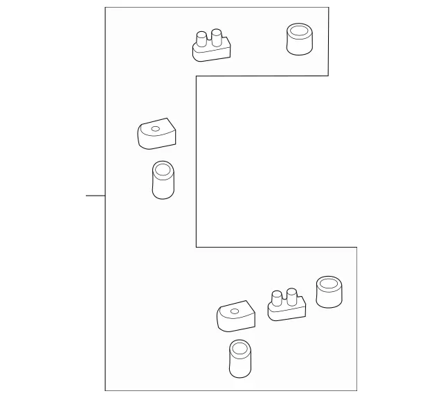 906670001165 - Body: Bushing Kit for Mercedes-Benz Image