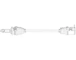 NCV69265 - : 18-22 Lexus RX450hL CV Axle Assembly  - Rear for GSP Image