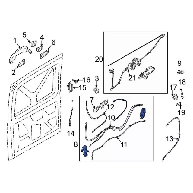 LK4Z61264A00S - Body: Latch Assembly for Ford Image