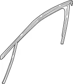 803305DA3A - : Run Weather-Strip for Infiniti Image