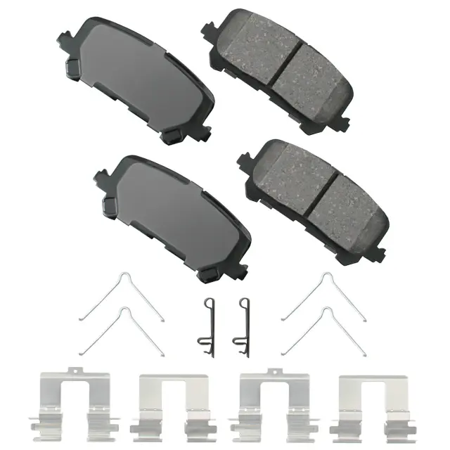 ACT1281 - : Akebono ProACT Ultra Premium Ceramic Disc Brake Pad Kit for AKEBONO Image