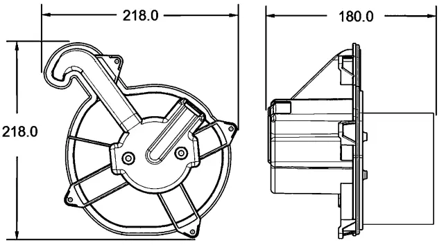 AB171000P - : HVAC Blower Motor for Behr Image