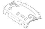 17769041039F93 - Body: Pkg Tray Trim for Mercedes-Benz Image