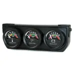 2391 - : GAUGE CONSOLE, OILP/WTMP/VOLT, 1.5", 100PSI/280?F/18V, ELEC BK DIAL, BK BZL, AG for AutoMeter Image
