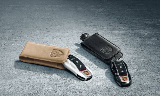97004400106 - Interior: 2009-2017 Porsche - Key Pouch In Leather - Umber for Porsche: 911, Cayenne Image