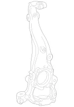 2223322001 - Front Axle: Steering Knuckle for Mercedes-Benz Image