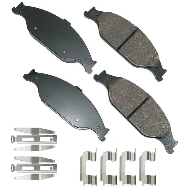 ACT804 - : Akebono ProACT Ultra Premium Ceramic Disc Brake Pad Kit for AKEBONO Image