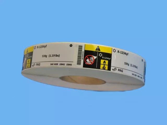 Air Conditioning System Label - Mopar (68193962AB)