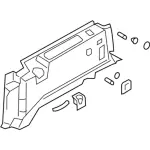 AL1Z7831012AB - Body: Quarter Trim Panel for Ford: Expedition | Lincoln: Navigator Image