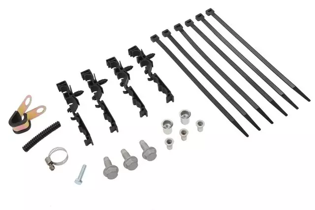 20826070 - : Differential Oil Cooler Fastener Kit with Nuts, Bolts, Clamp, Straps, and Flexible Conduit for GM Image