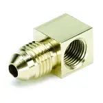 3271 - : FITTING, ADAPTER, 90?, 1/8" NPTF FEMALE TO -4AN MALE, BRASS for AutoMeter Image