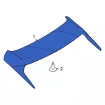 LJ8Z5844210AB - : Spoiler for Ford: Mustang Mach-E Image