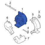 AU2Z10V346BZRM - Electrical: Alternator for Ford: Escape | Mercury: Mariner Image