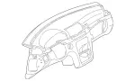 2206802987 - Panelling: Instrument Panel for Mercedes-Benz Image