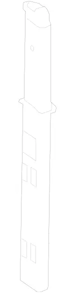 2058600132 - Rear Seat: Roll Bar for Mercedes-Benz: C43 AMG, C63 AMG, C63 AMG S, CLE300, CLE450, CLE53 AMG, E400, E450, E53 AMG Image