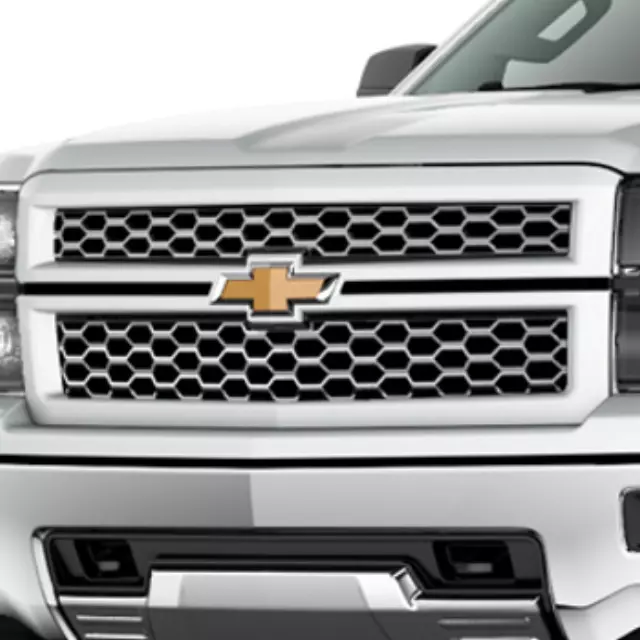 23194168 - Exterior: Grille, Body Color Surround With Chrome Mesh for Chevrolet: Silverado 1500, Silverado 2500 HD, Silverado 3500 HD Image