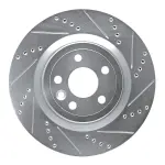 63120034R - : DFC Brake Rotor - Drilled and Slotted - Silver for DYNAMIC FRICTION Image