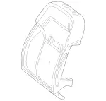 1669100516 - Driver Seat: Padding, Frt. Seat Backr for Mercedes-Benz Image