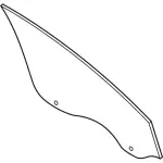 JL1Z7821411D - Body: Door Glass for Ford: Expedition | Lincoln: Navigator Image