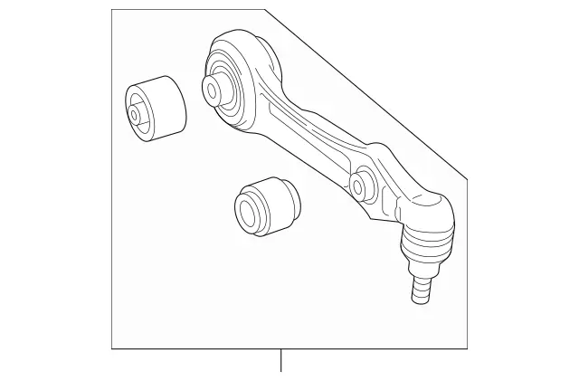 2223300207 - Front Axle: Spring Link for Mercedes-Benz Image