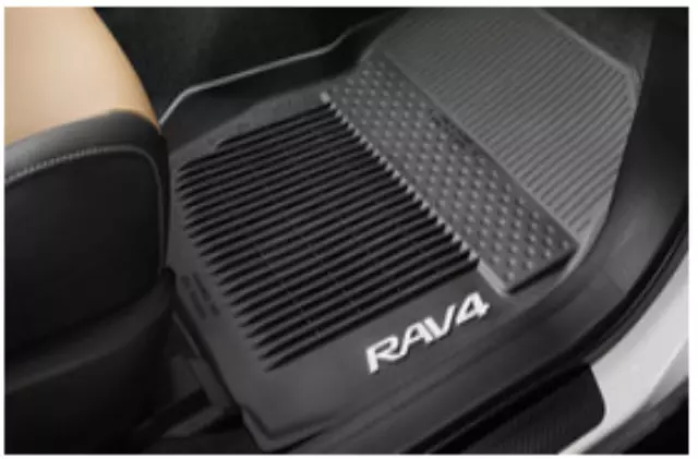 Rav4 All-Weather Floor Liners | Black 3 Piece Set | 2014-2018 Rav4 Non-Hybrid - Toyota (PT908-42165-20)