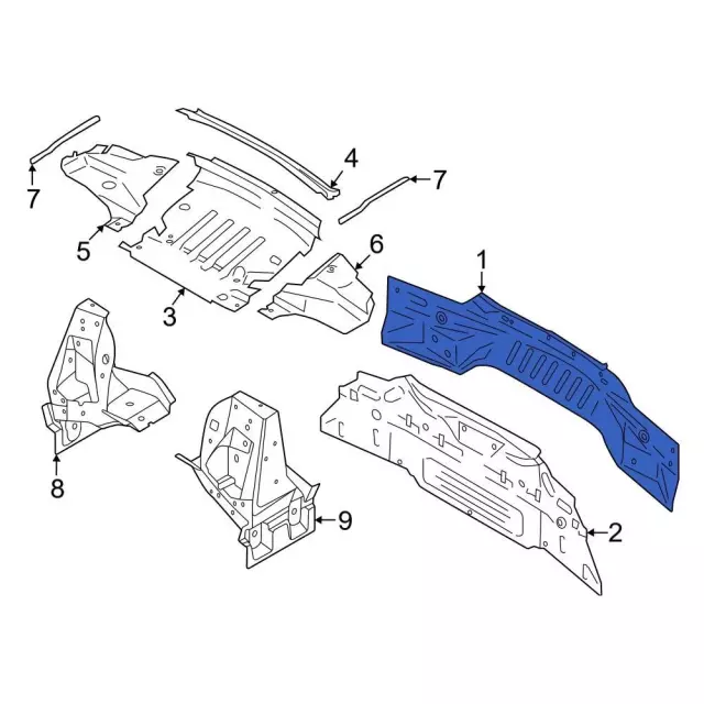 Rear Body Panel - Ford (JR3Z-6340320-C)