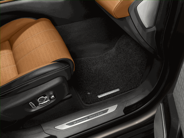 VPLYS0419 - Interior: Luxury Carpet Mats - Ebony, LHD for Land Rover: Range Rover Velar Image