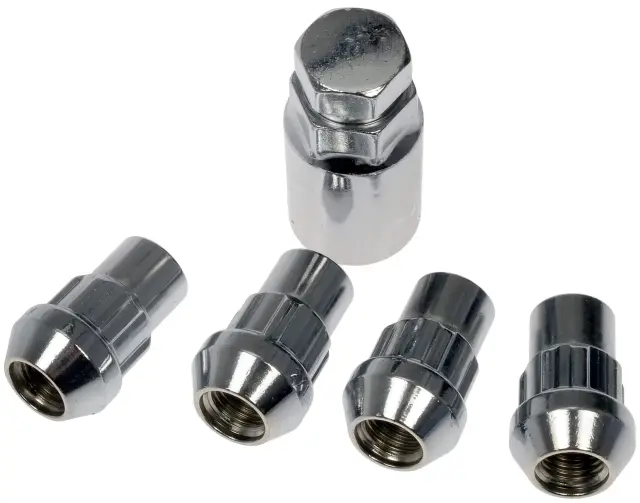 712328 - Tire and Wheel: Wheel Nut Lock Chrome Acorn Set M12-1.50 for Dorman Image