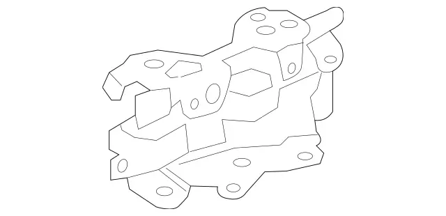 222880022864 - Attachment Parts: Hinge for Mercedes-Benz: Maybach S550, Maybach S560, Maybach S600, Maybach S650, S450, S550, S550e, S560, S600, S63 AMG, S65 AMG Image image