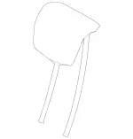 16497041508K55 - : Headrest for Mercedes-Benz Image
