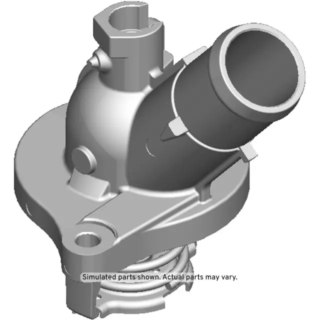 25201447 - Cooling System: Thermostat Housing for Buick: Envision, Regal, Regal Sportback, Regal TourX | Cadillac: ATS, CT6, CTS | Chevrolet: Blazer, Camaro, Equinox, Impala, Malibu, Malibu Limited, Traverse | GMC: Acadia, Terrain Image image