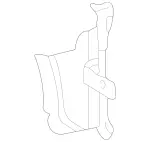 2206280498 - Cowl, Front Panel: Seal for Mercedes-Benz: S430, S55 AMG Image