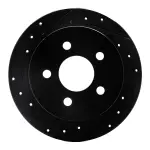 63352012L - : DFC Brake Rotor - Drilled and Slotted - Black for DYNAMIC FRICTION Image