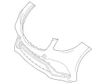 16688515389999 - Body: Bumper Cover for Mercedes-Benz Image