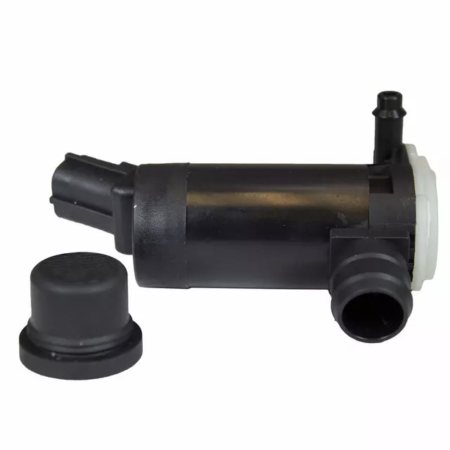7L2Z17664A - Body: Washer Pump for Ford: Excursion, Expedition, Explorer, Explorer Sport, F-150, F-250 Super Duty, F-350 Super Duty, F-450 Super Duty, F-550 Super Duty, Five Hundred, Focus, Freestar, Freestyle | Lincoln: Aviator, Navigator | Mercury: Montego, Monterey, Mountaineer Image