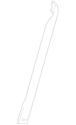 2536280800 - Front-End Assembly, Front Panel: Strut for Mercedes-Benz: GLC300, GLC43 AMG, GLC63 AMG, GLC63 AMG S Image