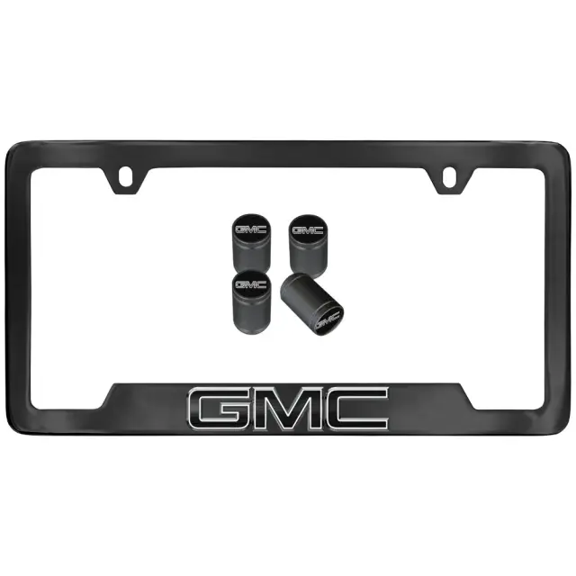 19540080 - Exterior: License Plate Frame for Cadillac: Escalade, Escalade ESV, ESCALADE IQ | GMC: Acadia, Canyon, Savana 2500, Savana 3500, Savana 4500, Sierra 1500, Sierra 2500 HD, Sierra 3500 HD, Sierra EV, Terrain, Yukon Image