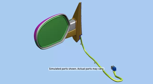20843106 - Body: Mirror Assembly for Cadillac: Escalade ESV | Chevrolet: Suburban 1500, Suburban 2500, Tahoe | GMC: Yukon, Yukon XL 1500, Yukon XL 2500 Image